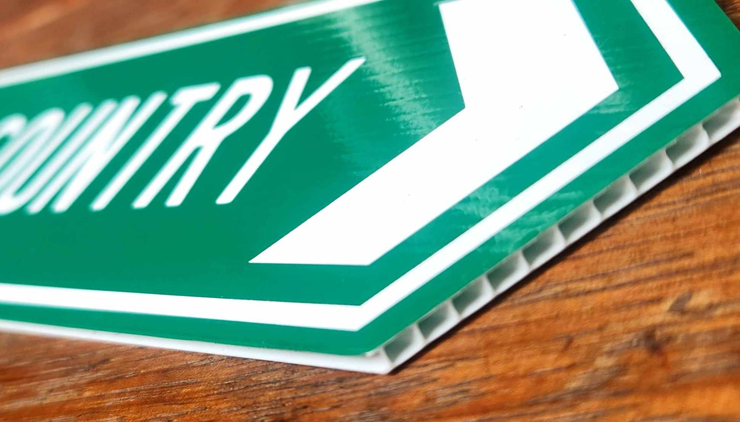 Custom Novelty Licence Plate Corflute Sign