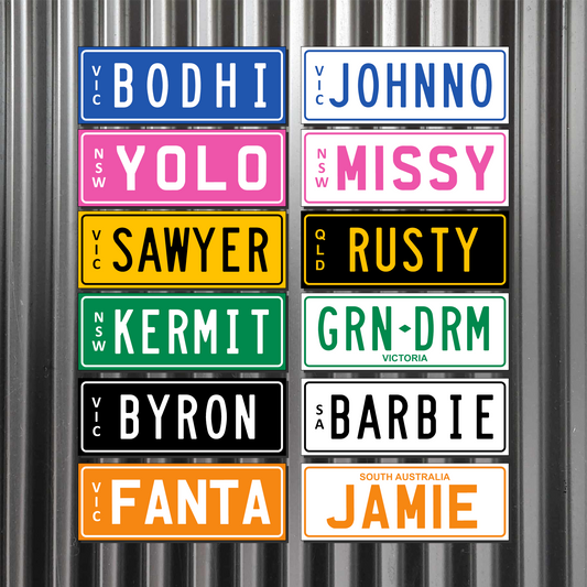 Custom Novelty Licence Plate Corflute Sign