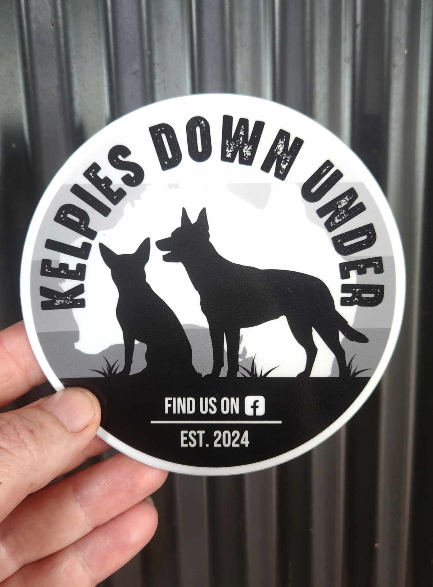 Kelpies Down Under (KDU) Printed UV Vinyl Sticker