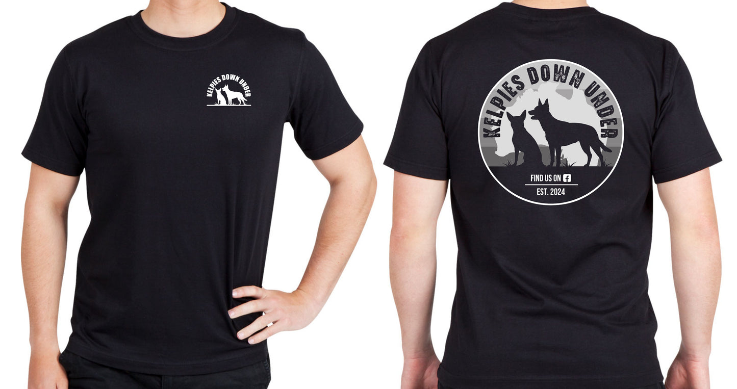 Kelpies Down Under (KDU) T-Shirt - Black