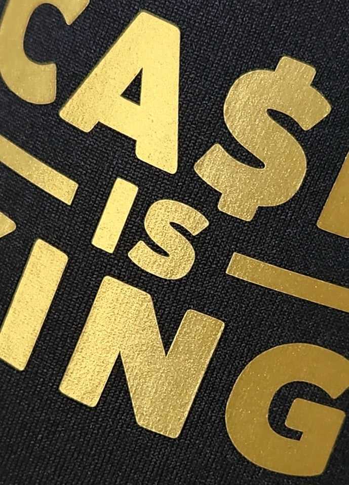 Cash is King stubby holder / can cooler