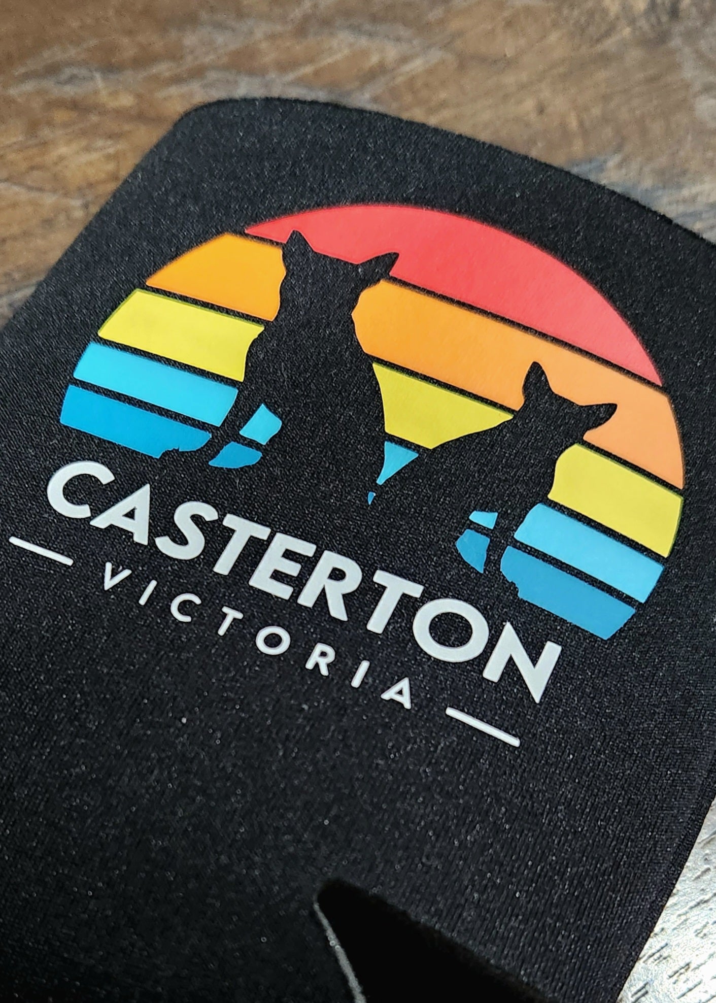 Kelpie Casterton stubby holder / can cooler