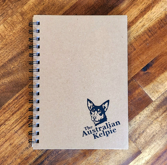 Australian Kelpie A5 Lined Notebook