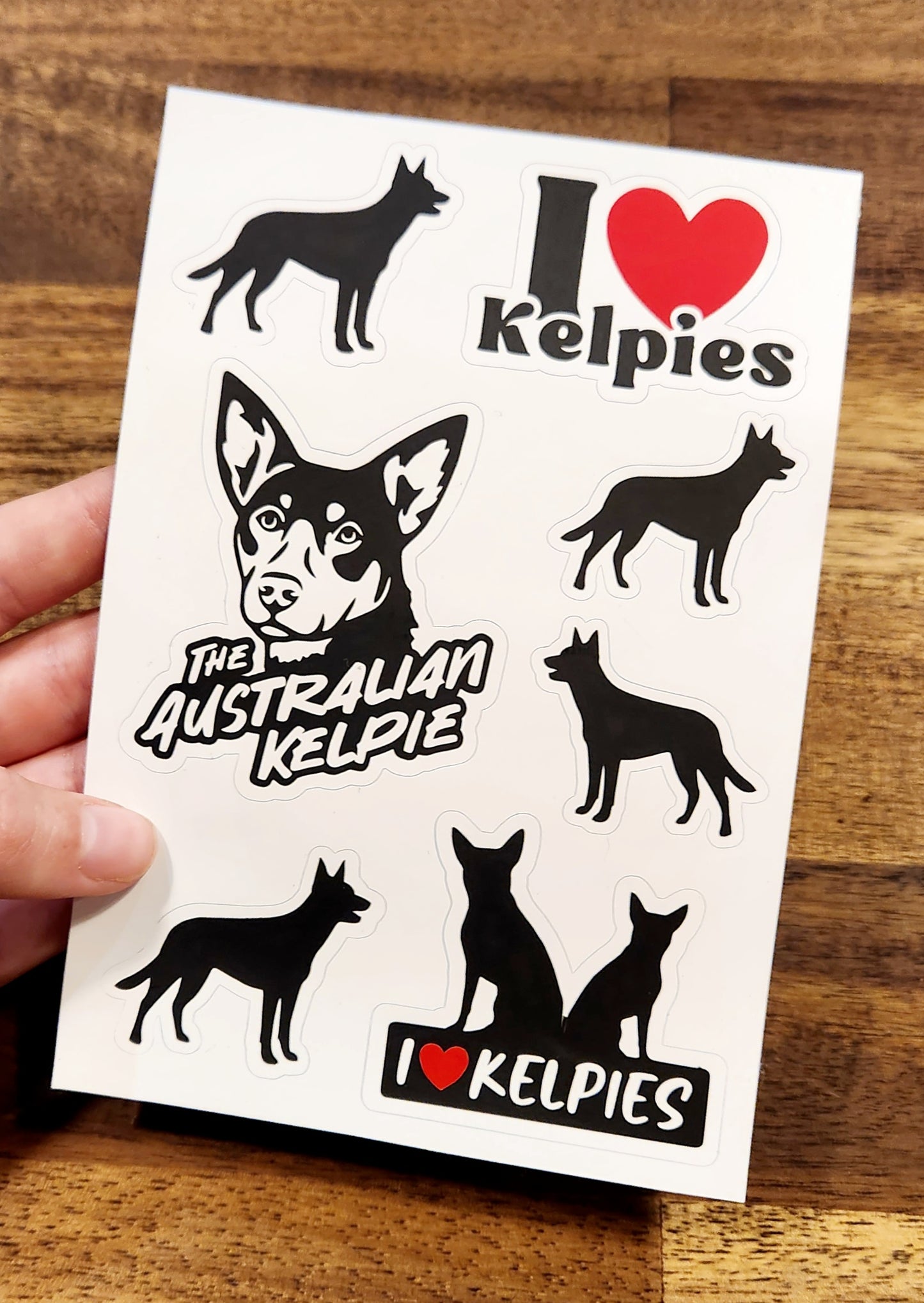 Kelpie sticker sheets