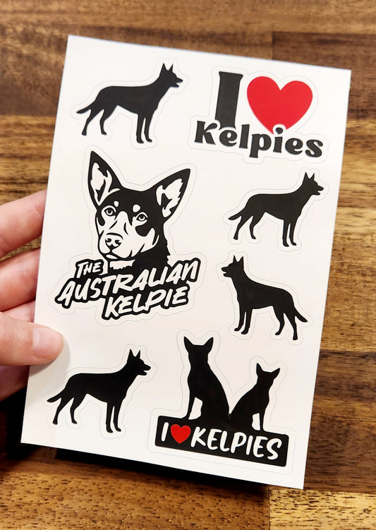 Kelpie sticker sheets