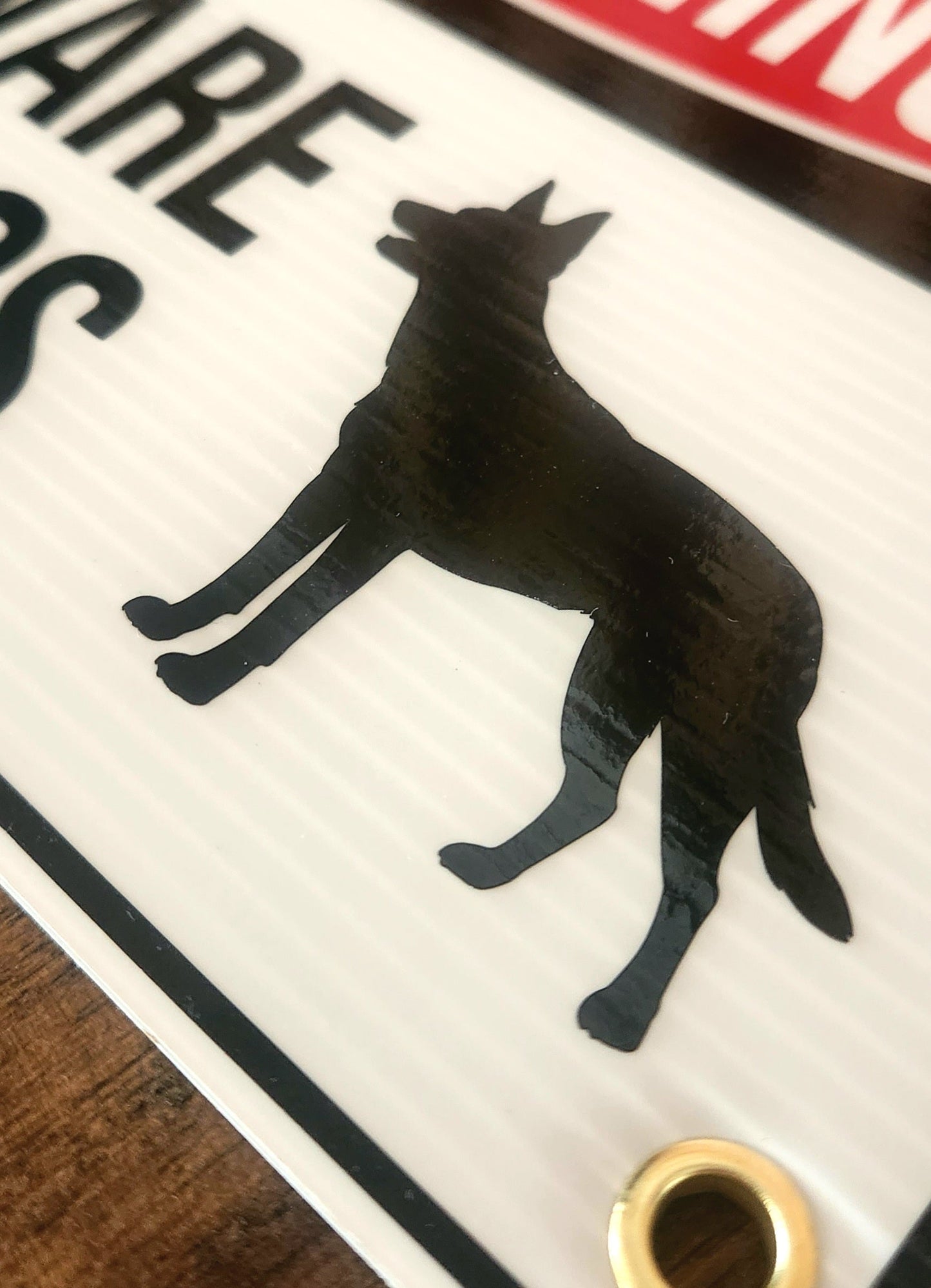 Kelpie property corflute sign